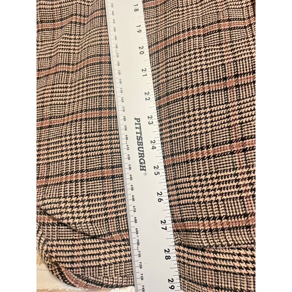 Abercrombie & Fitch Plaid Jacket Shacket Women sz M Oversize Long Sleeve Button - Picture 10 of 13